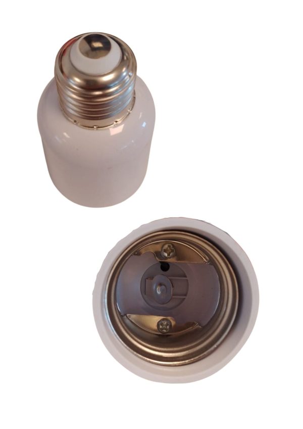 Adaptador ampliador lampara e27 a e40 chapa  [UM 1u | 1000u]