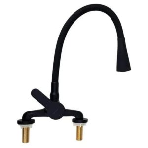 Mezcladora monocomando Seul cocina mesada pico cono flex negra  [UM 1u | 12u]