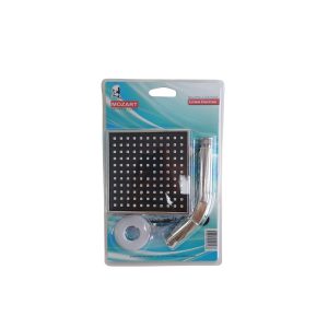 Ducha c/brazo y roseta cuadrada baja  [UM 1u | 50u]