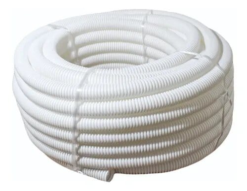 Caño corrugado 7/8″x25 blanco  [UM 1u | 5u]