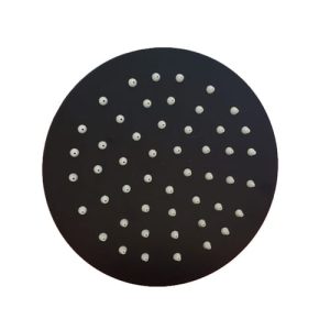Flor ducha /lluvia 6" 150x150 redonda acero inoxidable negra  [UM 1u | 50u]