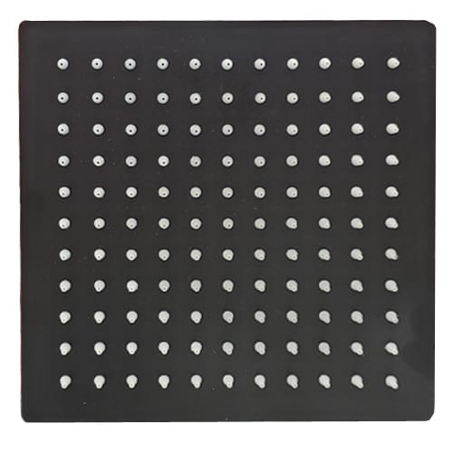 Flor ducha /lluvia 8″ 200×200 cuadrada acero inoxidable negra  [UM 1u | 30u]