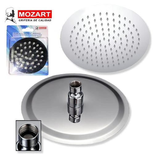 Flor ducha /lluvia 8″ 200×200 redonda acero inoxidable  [UM 1u | 30u]