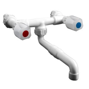 Mezcladora de pared pico recto movil  [UM 1u | 10u]