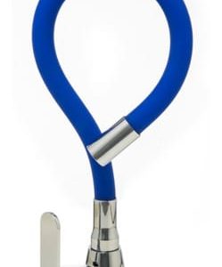 Monocomando Miami pico flexible mesada cromada azul  [UM 1u | 20u]