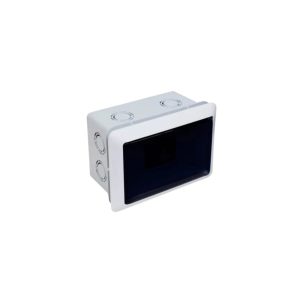 Caja p/termica 4 bocas embutir c/borde blanco Genrod  [UM 1u | 36u]