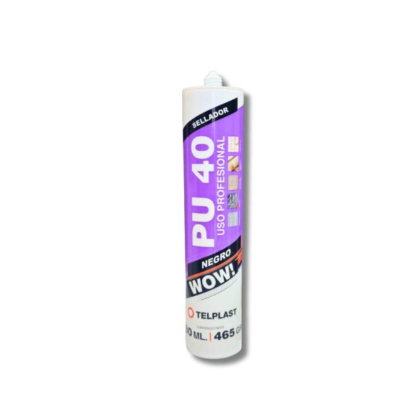 Sellador poliuretano Telplast negro  [UM 1u | 12u]