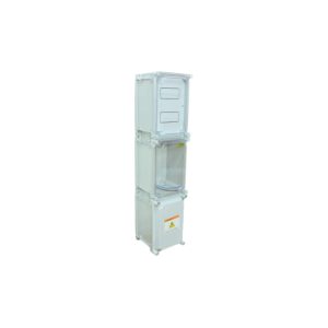 Gabinete plastico monofasico provisorio de obra  [UM 1u]