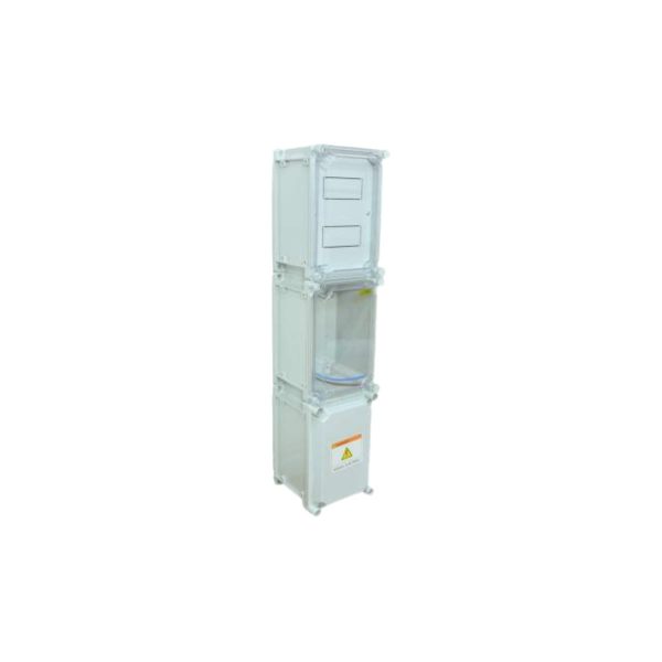 Gabinete plastico monofasico provisorio de obra  [UM 1u]