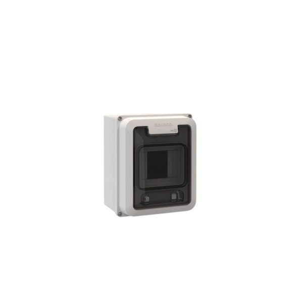 Caja p/pilar 4 bocas IP65 c/tapa transparente  [UM 1u | 24u]