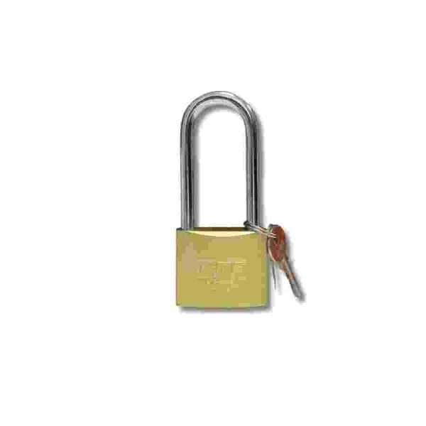 Candado Igma 38mm aro largo satinado tambor bronce  [UM 6u | 120u]