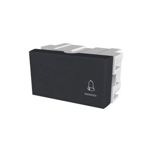 Modulo pulsador Platinum negro  [UM 1u | 50u]