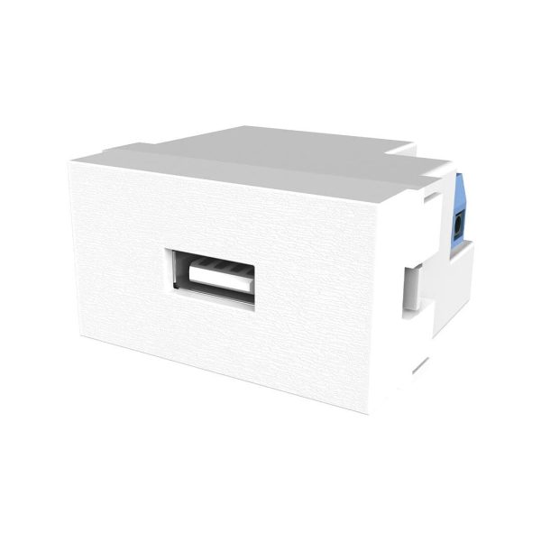 Modulo toma usb Platinum blanco  [UM 1u | 10u]