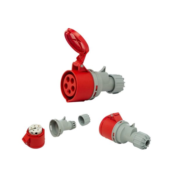 Toma industrial acople 3p + t + n 32a  [UM 1u | 5u | 40u]