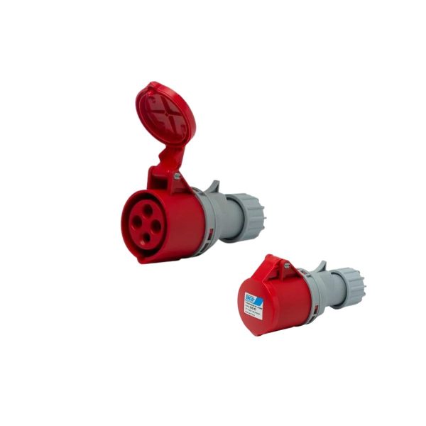 Toma industrial acople 3p + t 32a  [UM 1u | 5u | 40u]