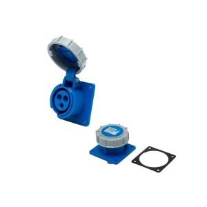 Toma industrial embutir 2p + t 32a ip67  [UM 1u | 5u | 60u]