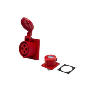 Toma industrial embutir 3p + t 32a  [UM 1u | 5u | 60u]