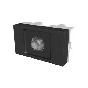 Modulo toma tv c/acople pin fino negro Platinum [UM 1u | 50u]