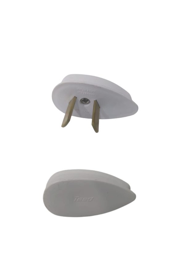 Ficha macho p/velador p/chata blanco  [UM 1u | 100]