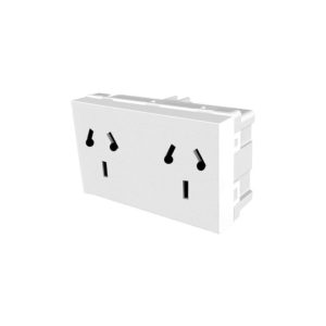 Modulo toma doble Verona apaisado binorma  [UM 1u | 30u | c360u ]
