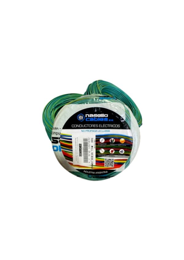 Cable unipolar 16mm verde Nasello  [UM 1u ]