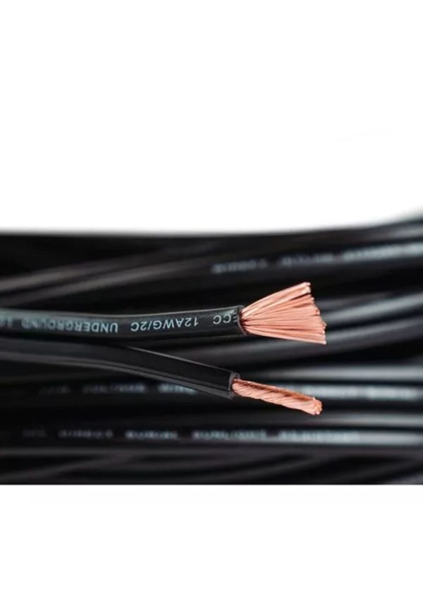 Cable economico paralelo 2x1mm negro  [UM 1u ]